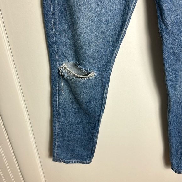 Reformation Julia High Cigarette Jeans Sonoma Destroyed Size 26 - Picture 8 of 13